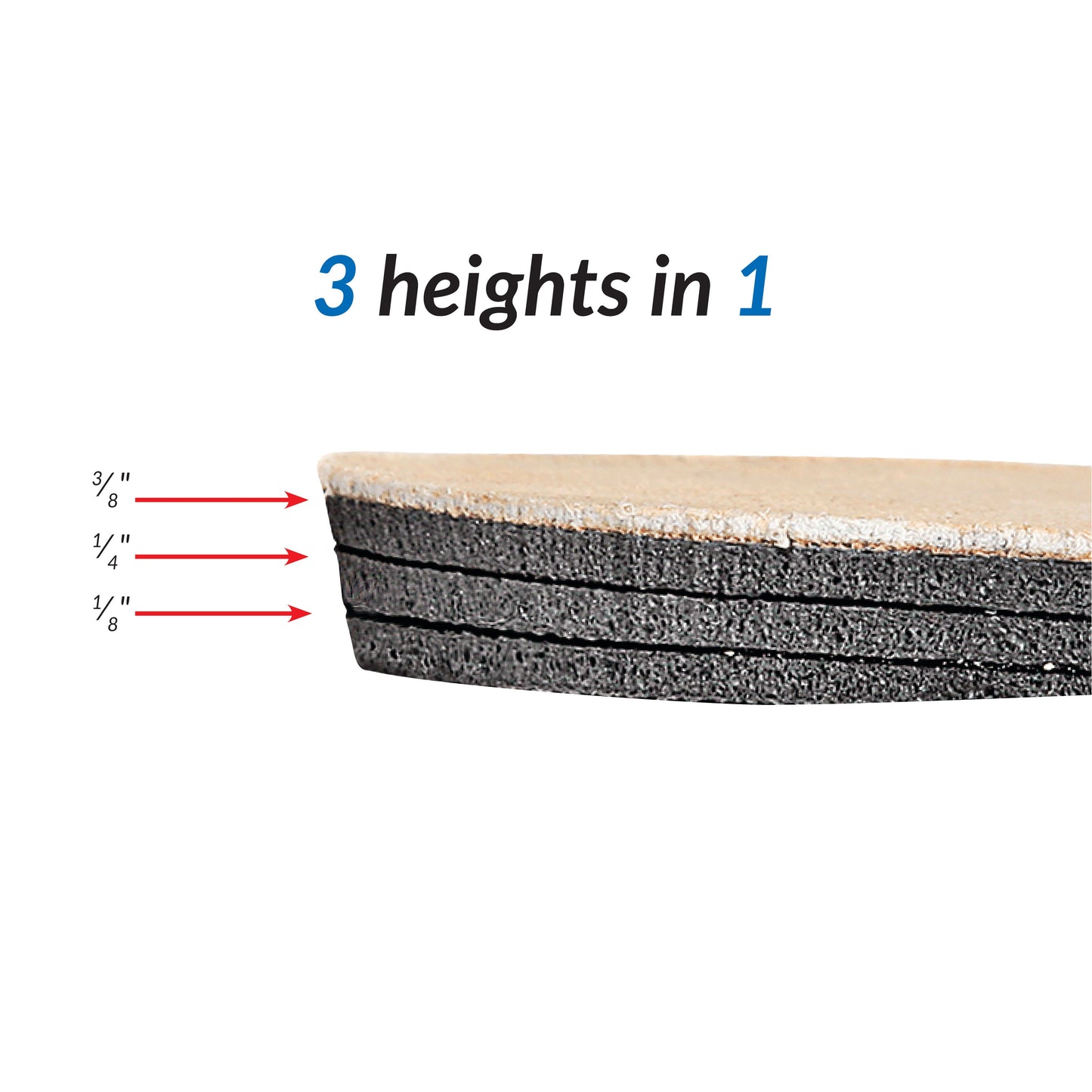 AliMed® Adjustable Heel Lift Large SKU:2970003761