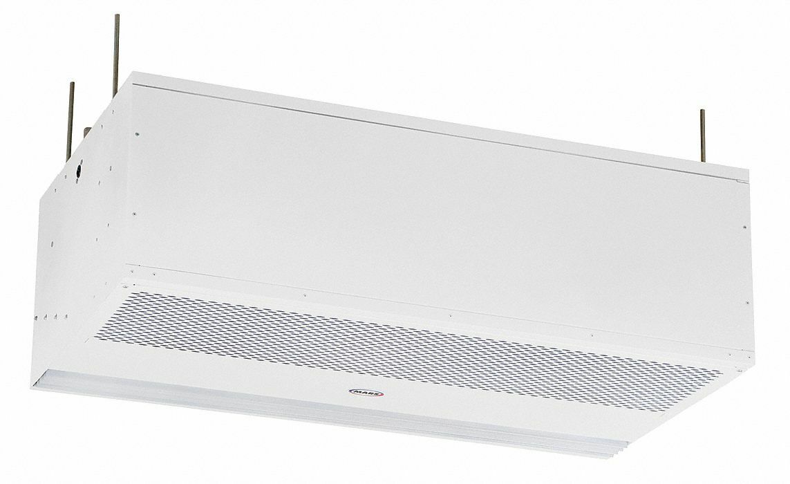 MARS AIR DOORS PH1036-1UA-PW Recessed Air Curtain,3400 fpm,26 In. D