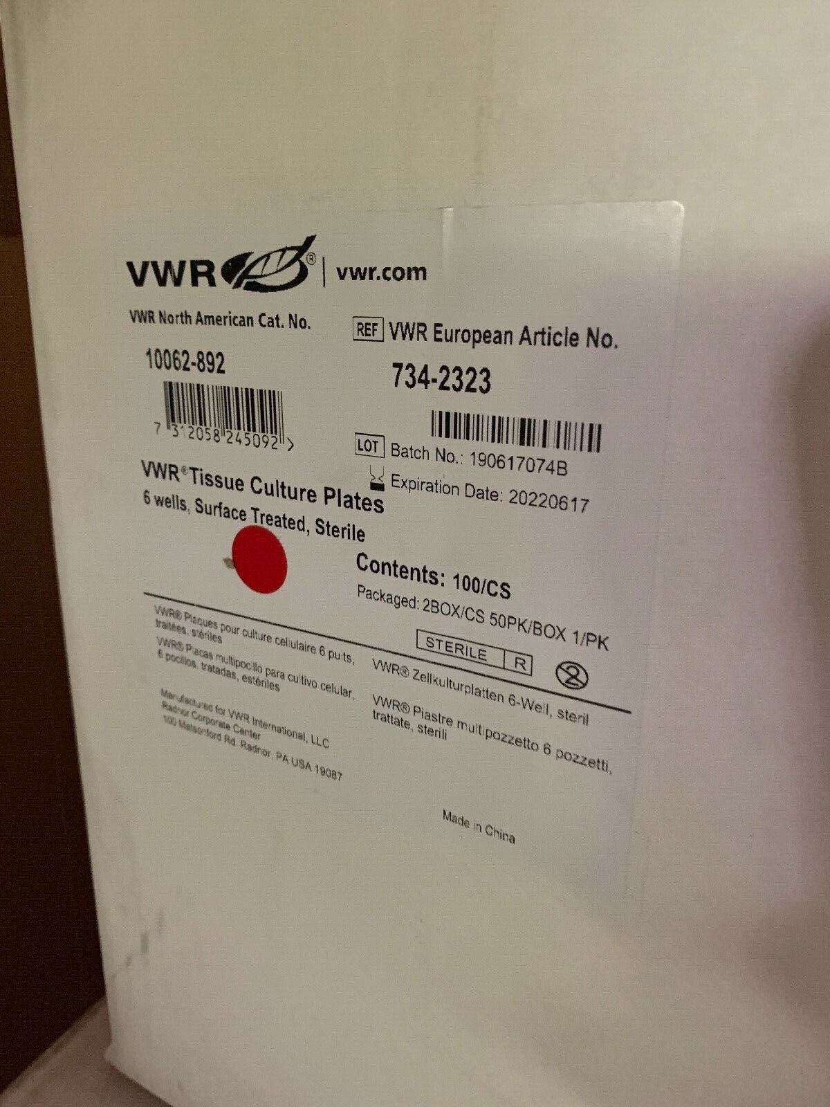 NEW VWR Multiwell Cell Culture Plates 10062-892