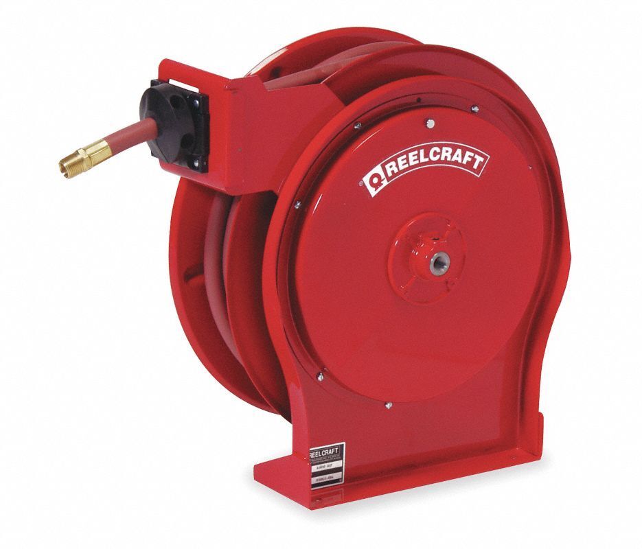 REELCRAFT 1/4", 35 ft. Spring Return Hose Reel, 5000 psi Max. Pressure # 4HK88