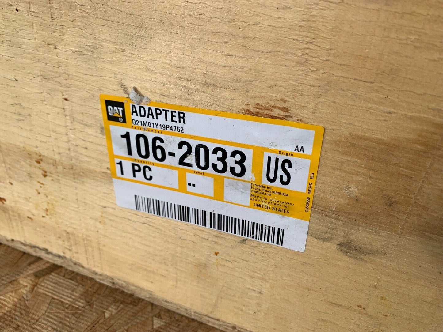 CATERPILLAR 106-2033: ADAPTER