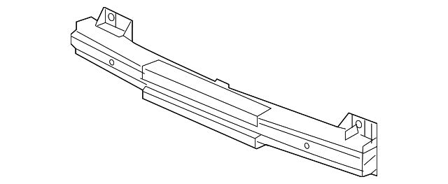13-17 HONDA ACCORD REAR BUMPER RAINFORCEMENT OEM 71530-T2A-A00ZZ