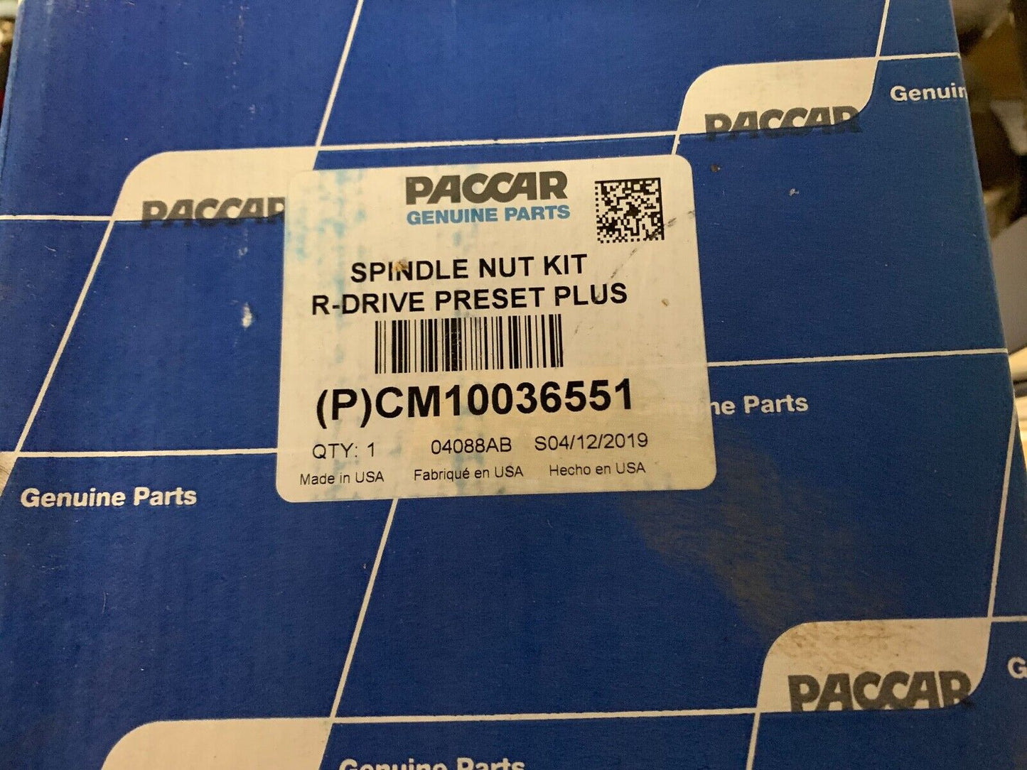 Paccar CM10036551 SPINDLE NUT KIT R-DRIVE PRESET PLUS