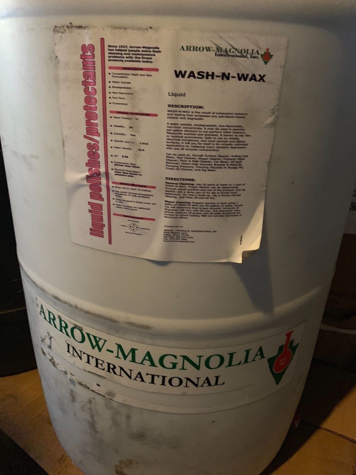 Arrow-Magnolia Wash-N-Wax 55 gallon