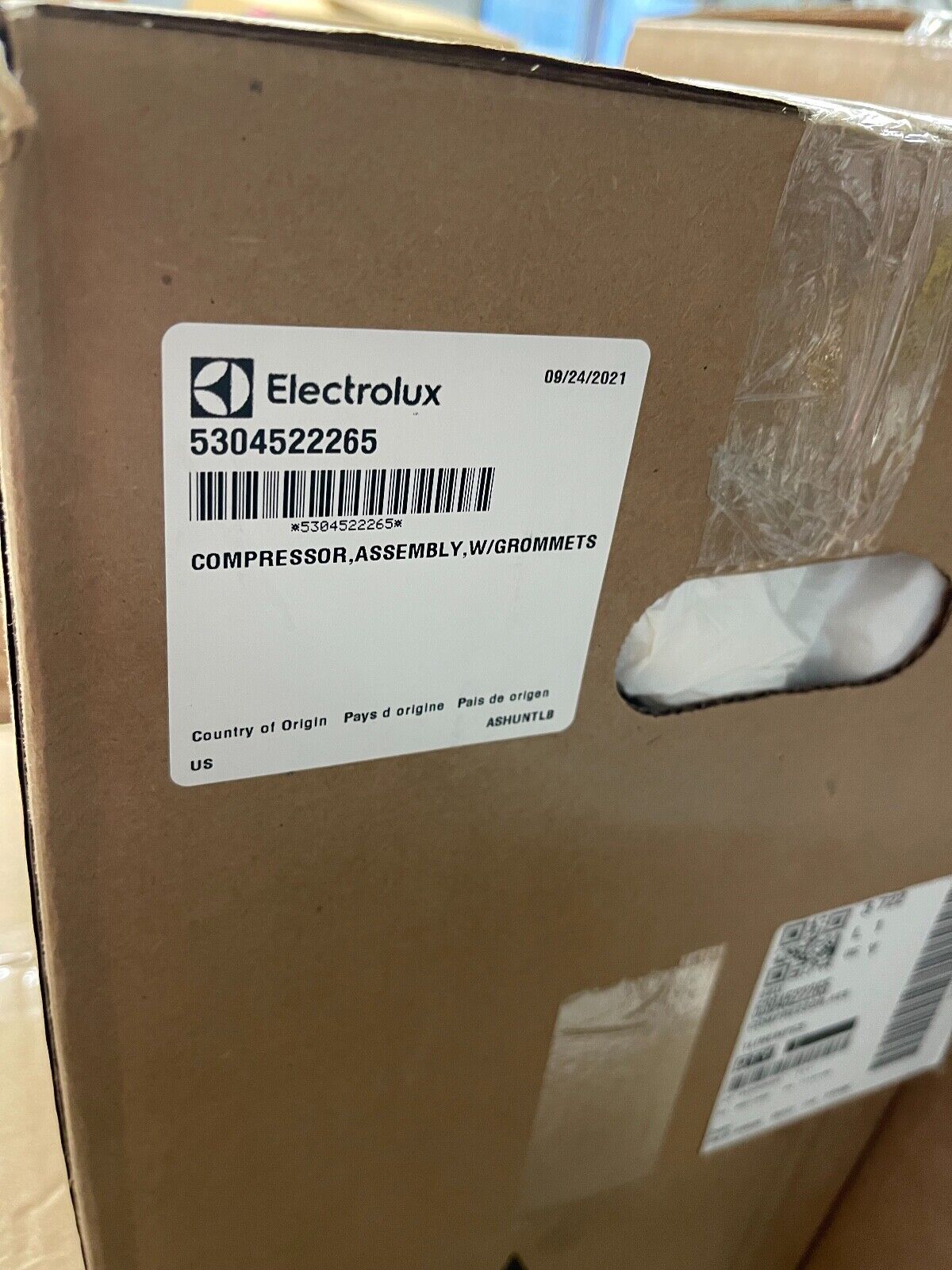 New Electrolux Compressor 5304522265 Assembly