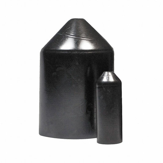 Raychem ESC-3/A Shrink End Cap,1.38In, BLACK 3-1/2In 100 PACK