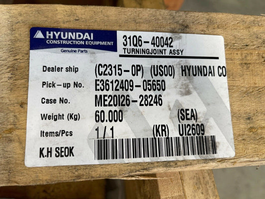 HYUNDAI CONSTRUCTION EQUIPMENT 31Q6-40251 - TURNINGJOINT ASSY