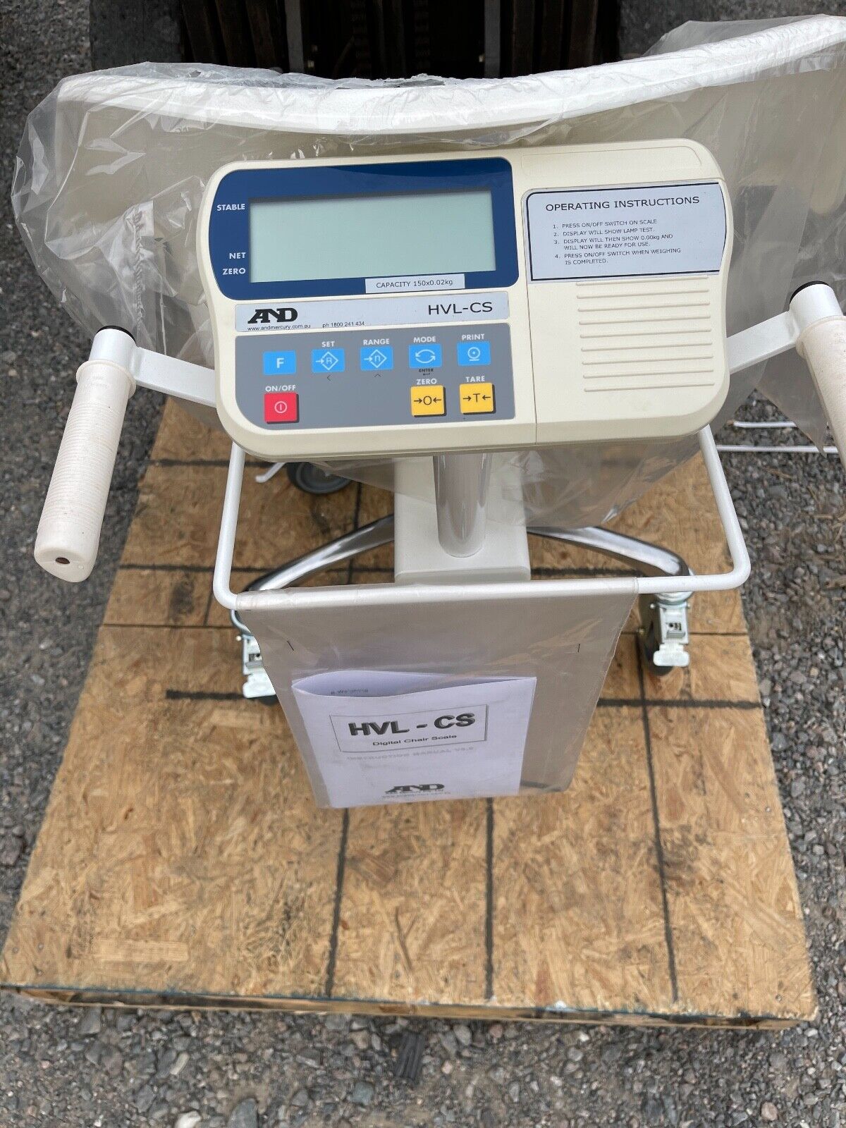 AND A&D Weighing HVL-CS Chair Scale