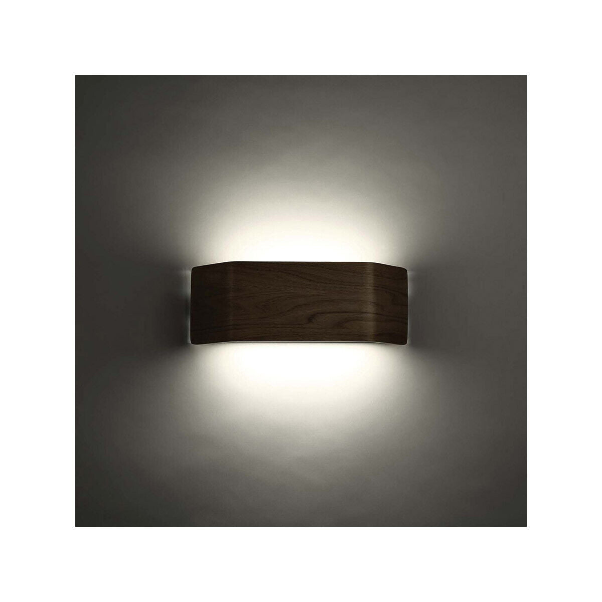 NEW Modern Forms WS-97614 Asgard LED 4" Wall Sconce Light , Walnut