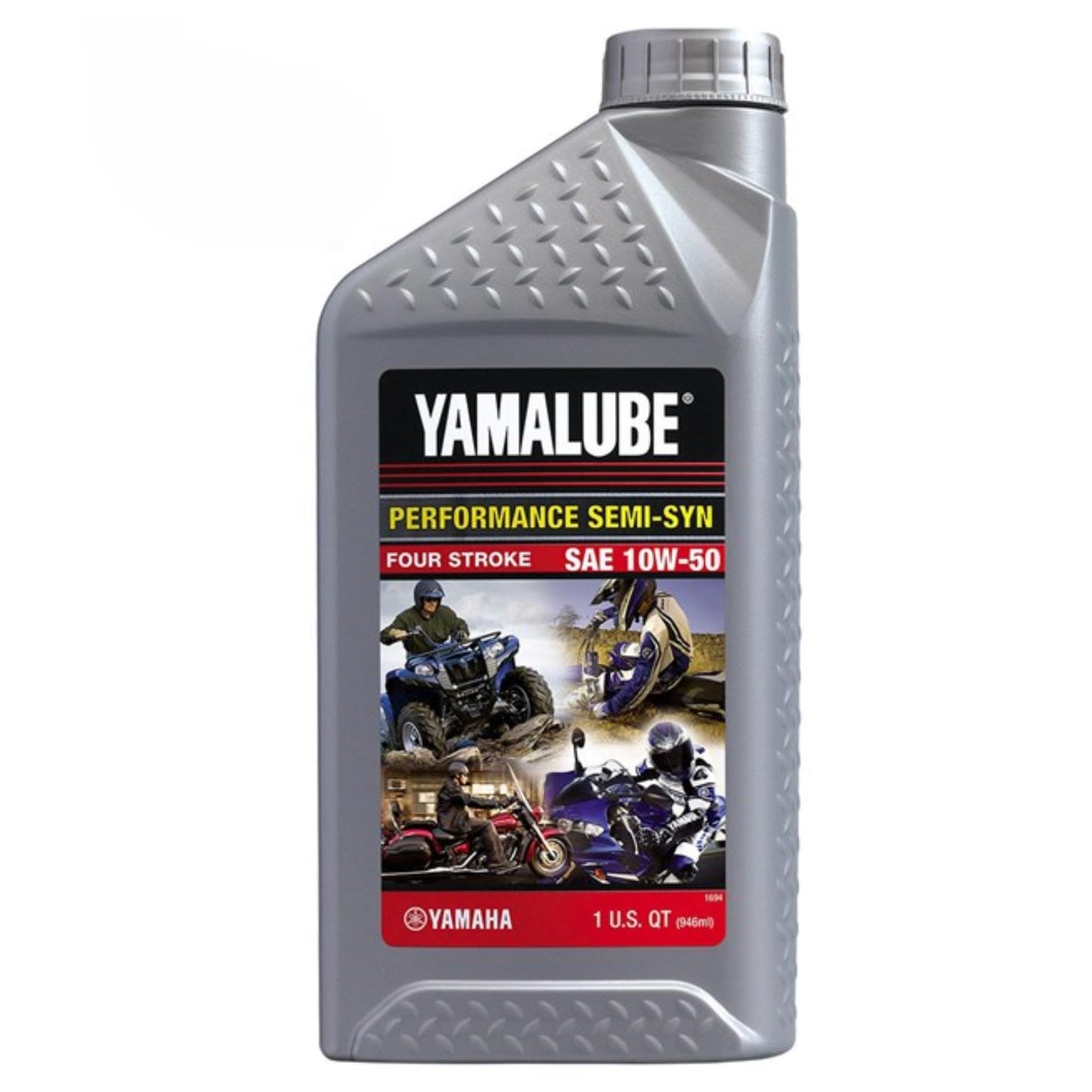 YAMAHA Original OEM Yamalube LUB-10W50-SS-XX Semi Synthetic Sport Performance 4-Stroke Engine Oil Yamalube OEM