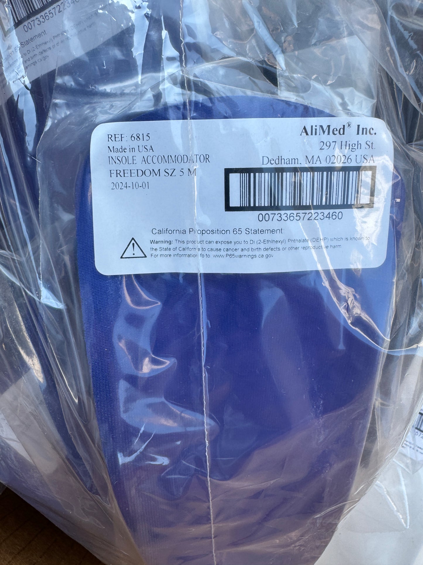 AliMed® FREEDOM® Accommodator™ Half Sole Orthotic Size 5 SKU # SKU:2970008004