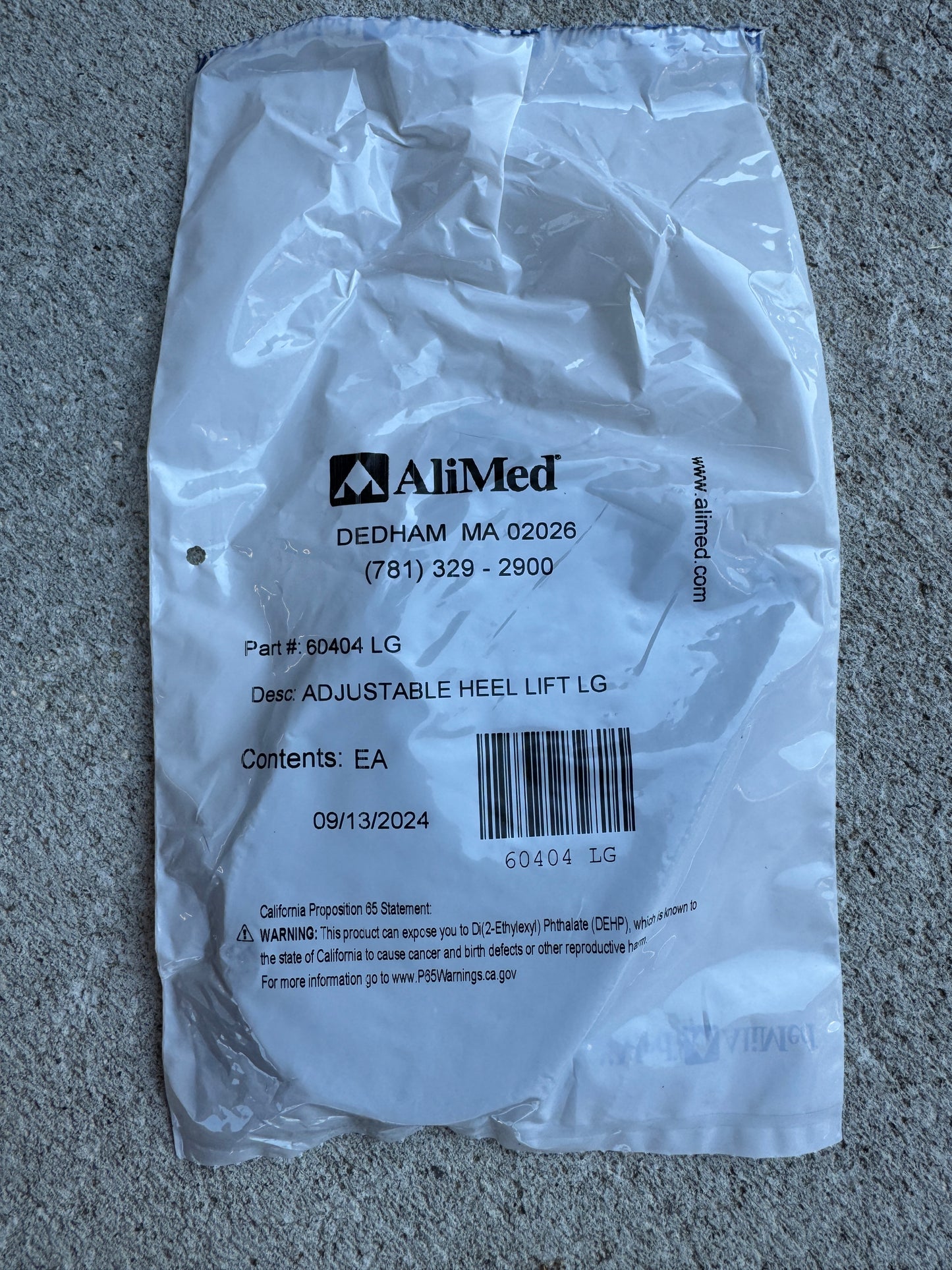 AliMed® Adjustable Heel Lift Large SKU:2970003761