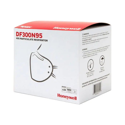 Honeywell Safety DF300 N95 Flatfold Disposable Respirator- Box of 20, White