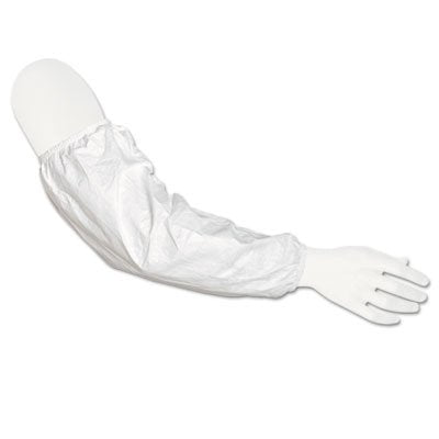 Dupont IC501BWB Tyvek IsoClean Sleeves, 18 in, White, One Size Fits Most, 100/Carton