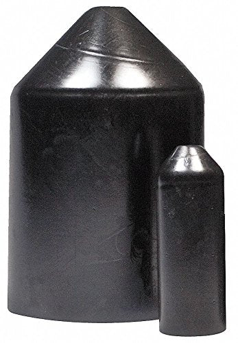 RAYCHEM 3-1/2" Heavy Wall Heat Shrink End Cap Polyolefin, Shrink Ratio 2.5:1 - pkg. of 40