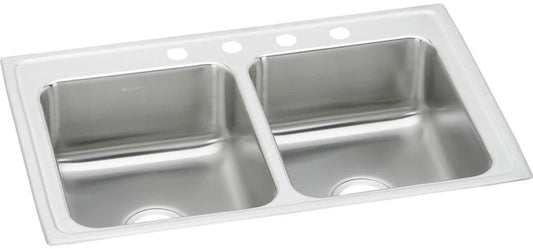 Elkay Elkay LR4322 Lustertone 43" Drop In Double Basin Stainless Steel Kitchen Sink