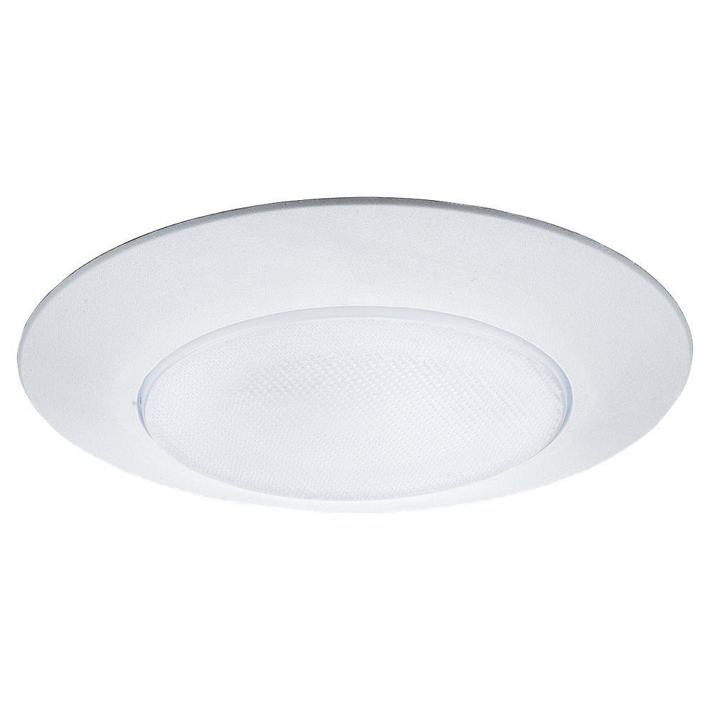 Sea Gull Lighting 1133AT-15 6" Flat Glass Shower Trim Recessed Fixture, 6 Inches, White Finish