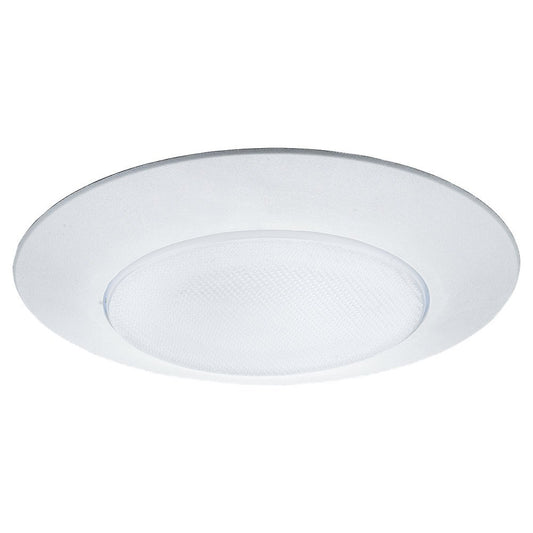 Sea Gull Lighting 1133AT-15 6" Flat Glass Shower Trim Recessed Fixture, 6 Inches, White Finish