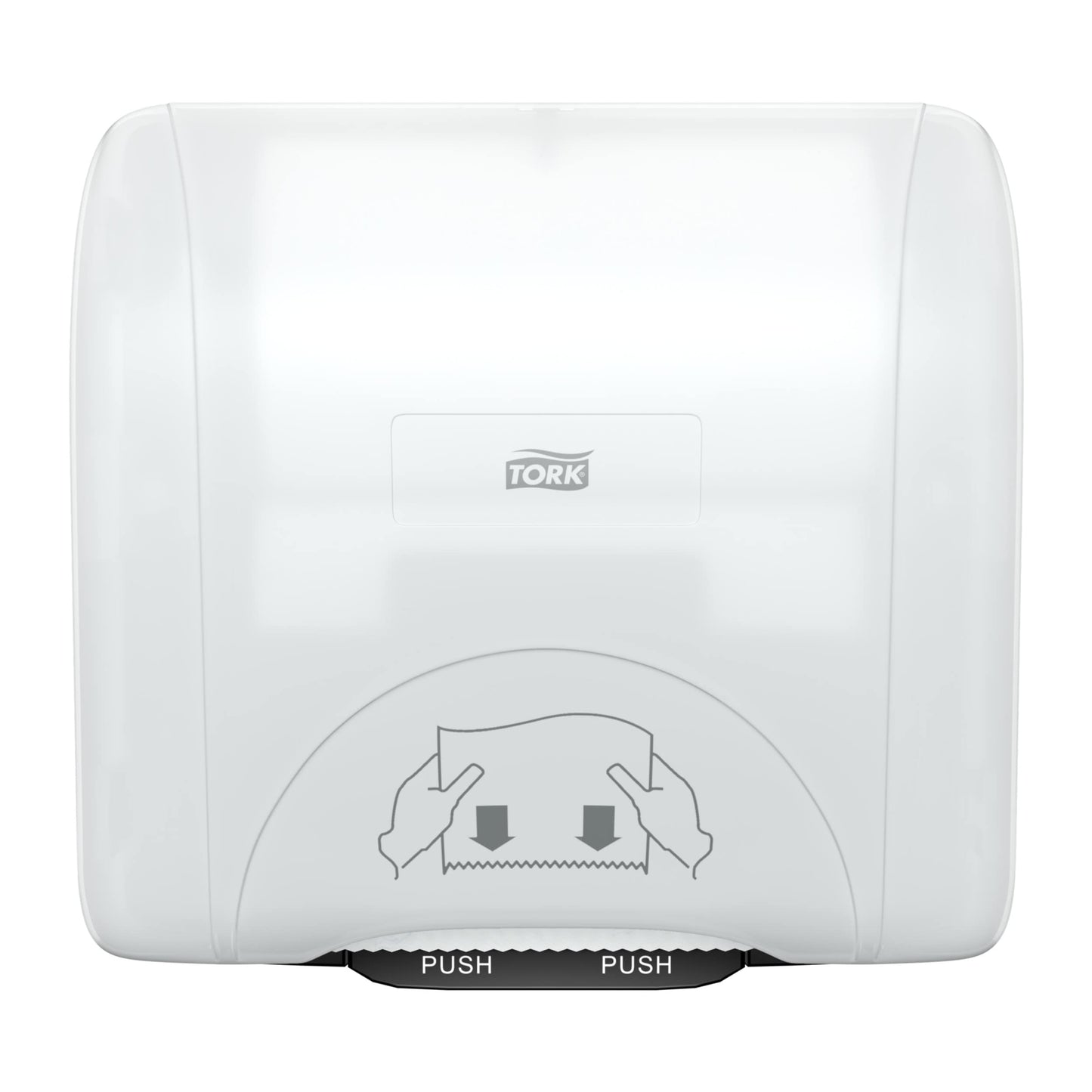 Tork Mini Mechanical Hand Towel Roll Dispenser, White, H76, Durable, Compact, One-at-Time dispensing, 774720