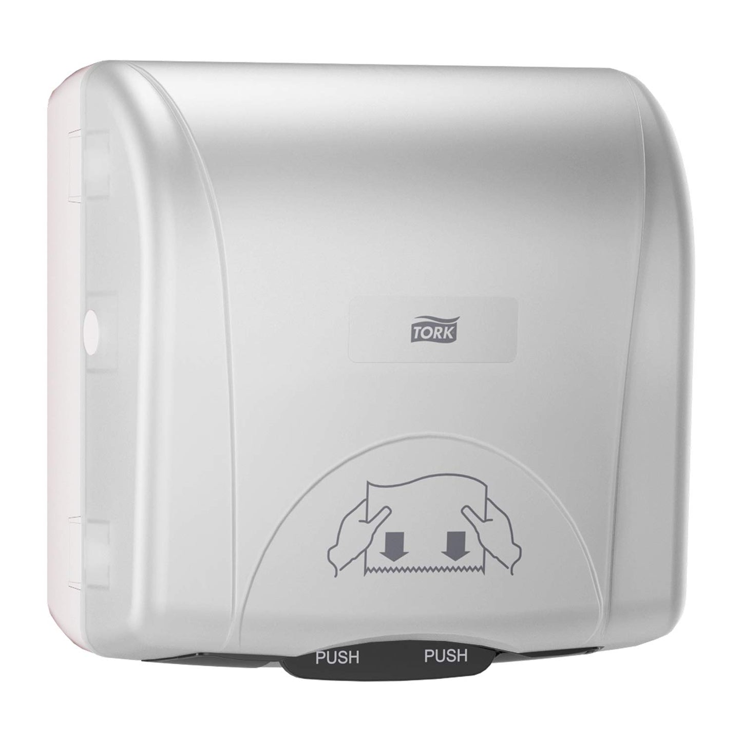 Tork Mini Mechanical Hand Towel Roll Dispenser, White, H76, Durable, Compact, One-at-Time dispensing, 774720