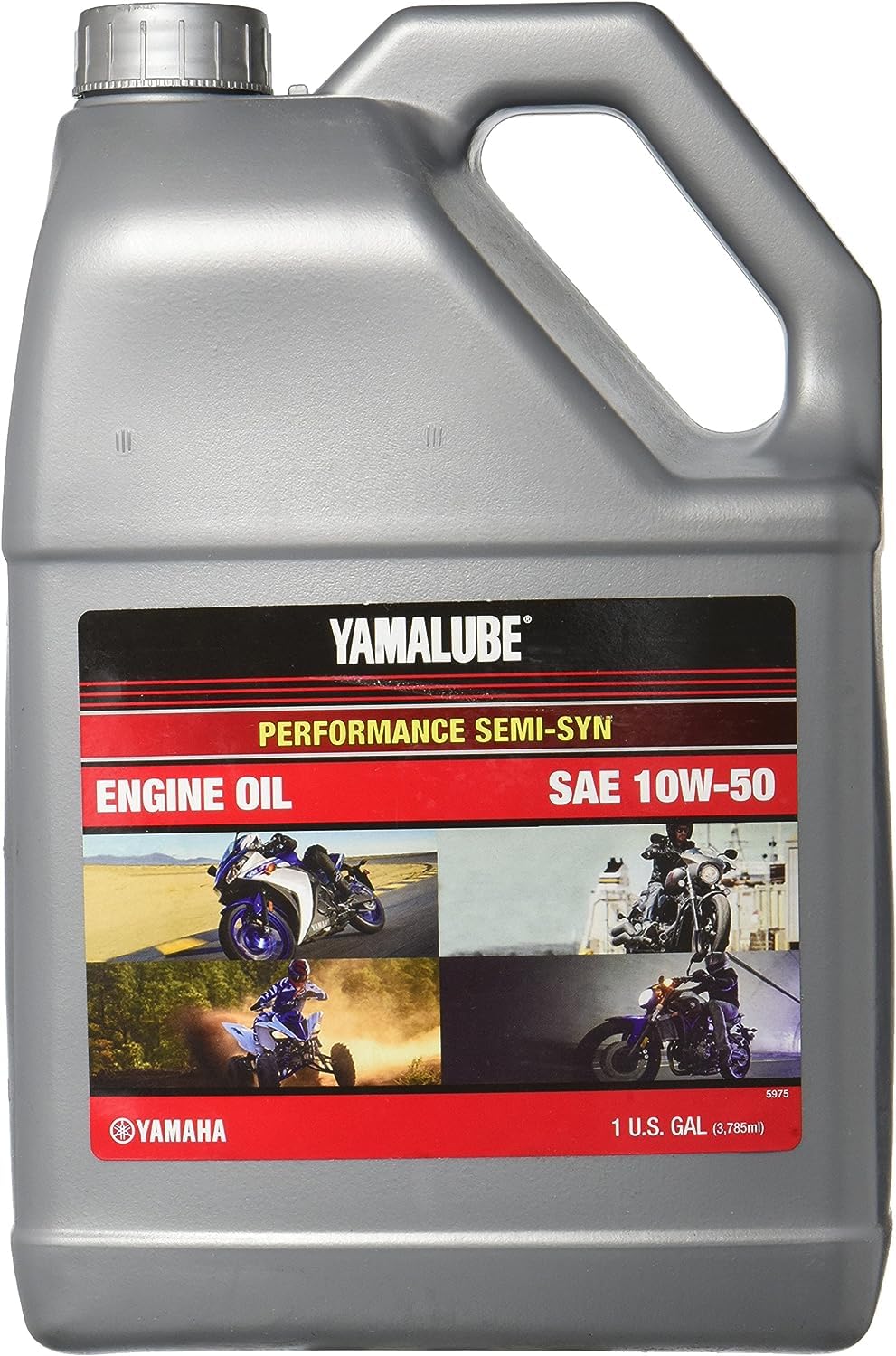 YAMAHA Original OEM Yamalube LUB-10W50-SS-XX Semi Synthetic Sport Performance 4-Stroke Engine Oil Yamalube OEM