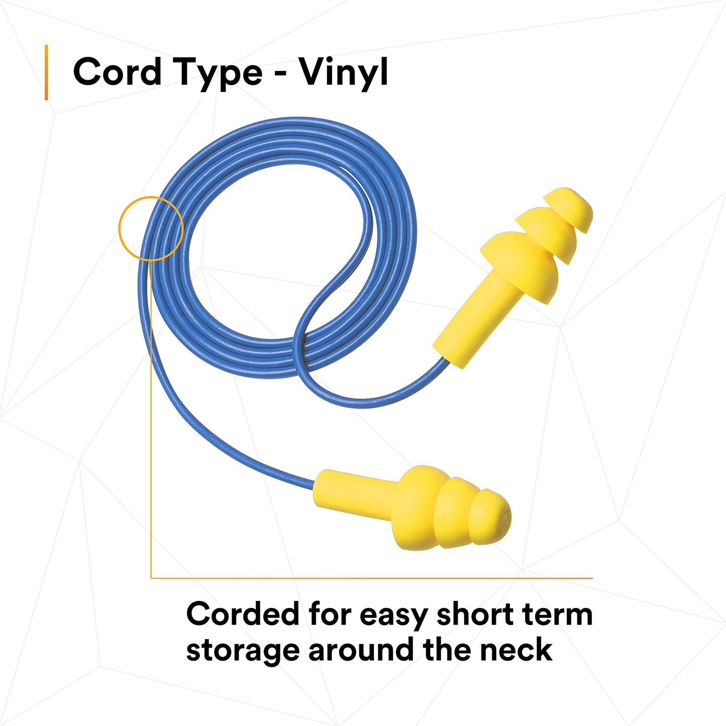 3M 40053 340-4014 E-A-R UltraFit Corded Earplugs in Econopack Dispenser Box (12" H, 9.25" L, 6.25" W), Elastomeric Polymer, One Size, Yellow (1 Carton containing 200 Pairs of Corded earplugs)