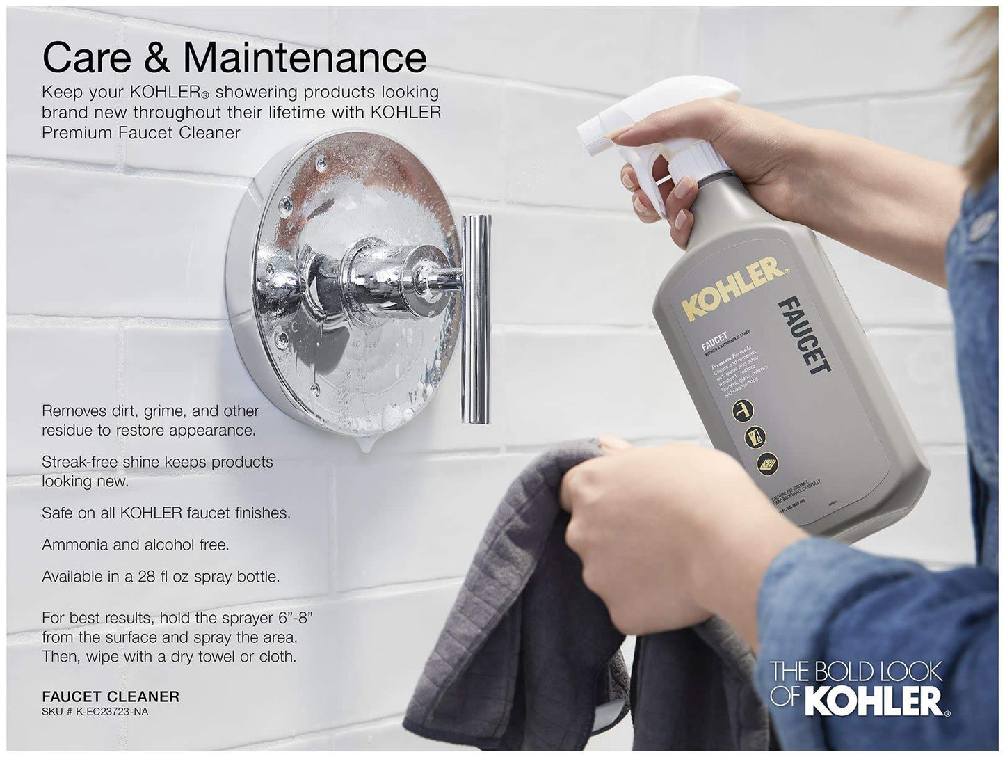 Kohler K-TS22026-4-CP Tempered Shower Trim Set, Polished Chrome