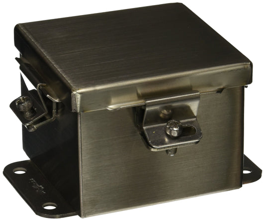 Hoffman A404NFSS J Box, NEMA 4X, Clamp Cover, Stainless Steel Type 304, 4.00" x 4.00" x 3.00"