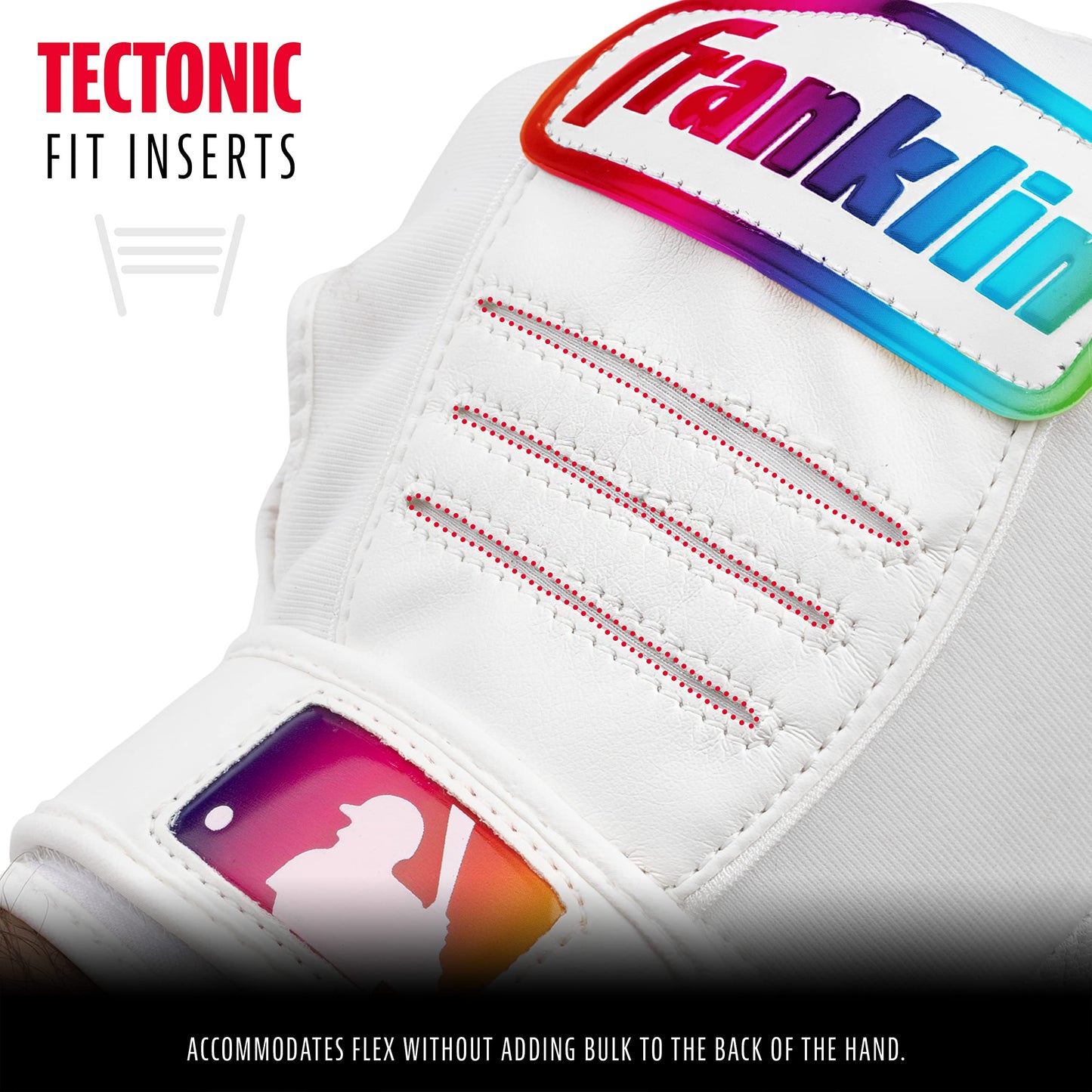 Franklin Sports MLB Baseball Batting Gloves - CFX Pro Youth Batting Glove Pairs - Baseball + Softball Batting Gloves