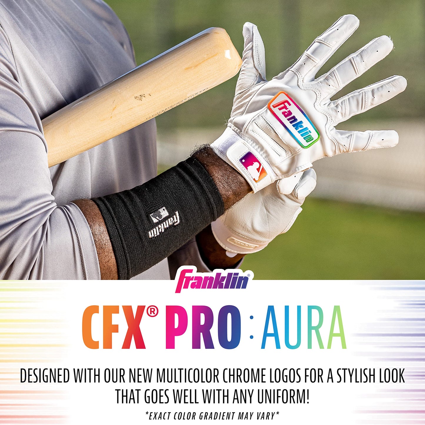 Franklin Sports MLB Baseball Batting Gloves - CFX Pro Youth Batting Glove Pairs - Baseball + Softball Batting Gloves