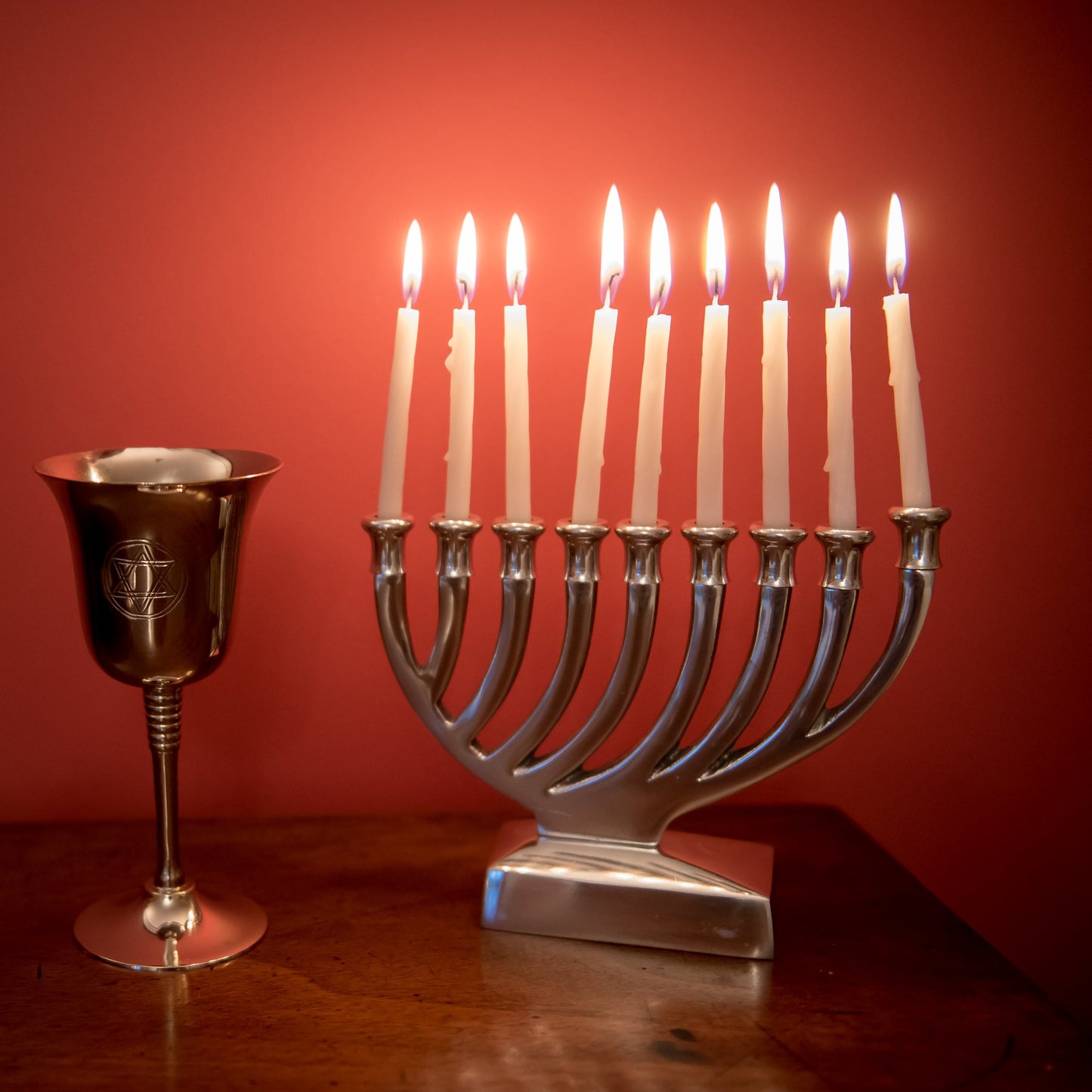 Insideretail Menorah High Shine Finish on Aluminium